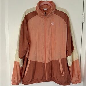 Vintage Champion Colorblock Windbreaker Jacket